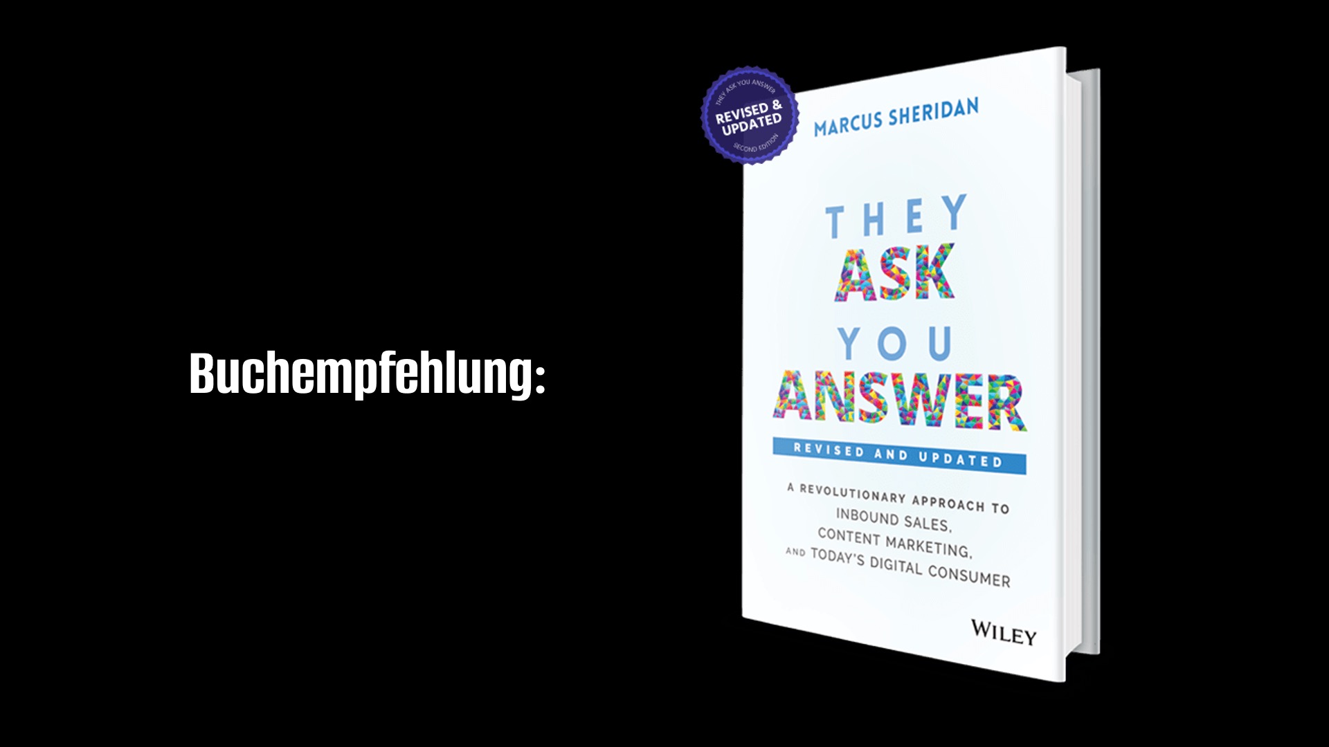 Buchempfehlung: They ask you answer von Marcus Sheridan